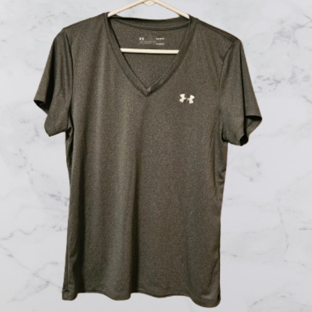 Under Armour Women's Charcoal V-Neck Top
